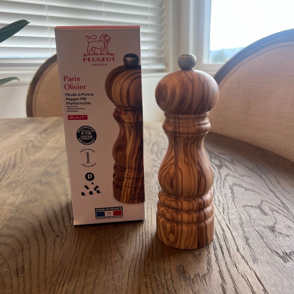 Peugeot Paris Olive Wood Pepper Mill